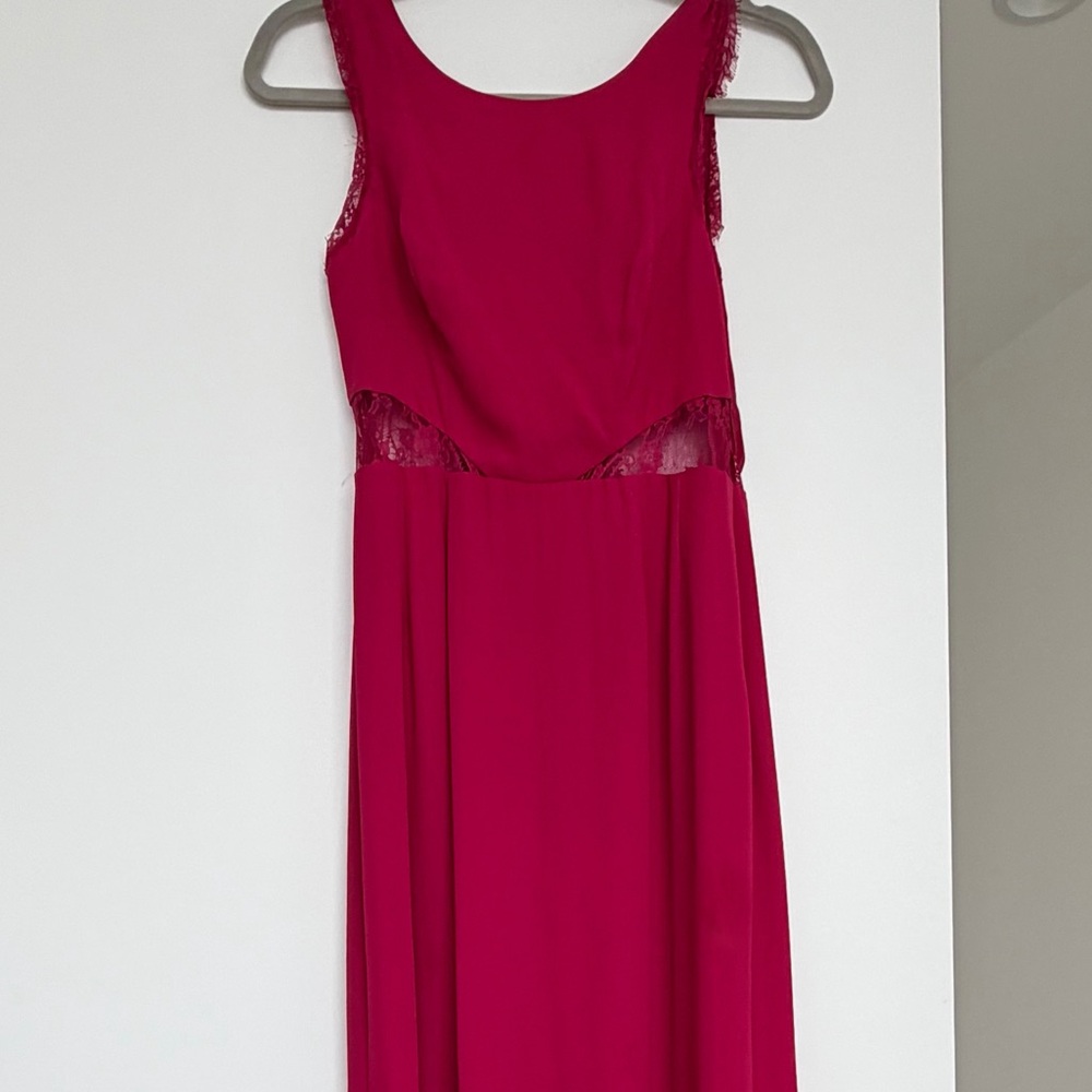 BCBGMaxAzria Fuchsia Lace Dress